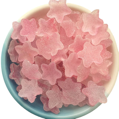 20pcs Slime Gradient Star Heart Nail Charms Mixed Candy Resin Charm Jelly Cabochon Mini Clay Polymer Slime Beads Nail Decoration