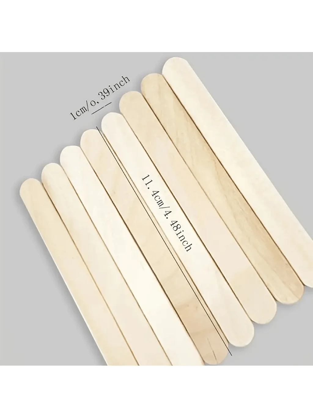 50/100/200 Pieces 11.4cm/4.5 inch Small Wooden Craft Sticks