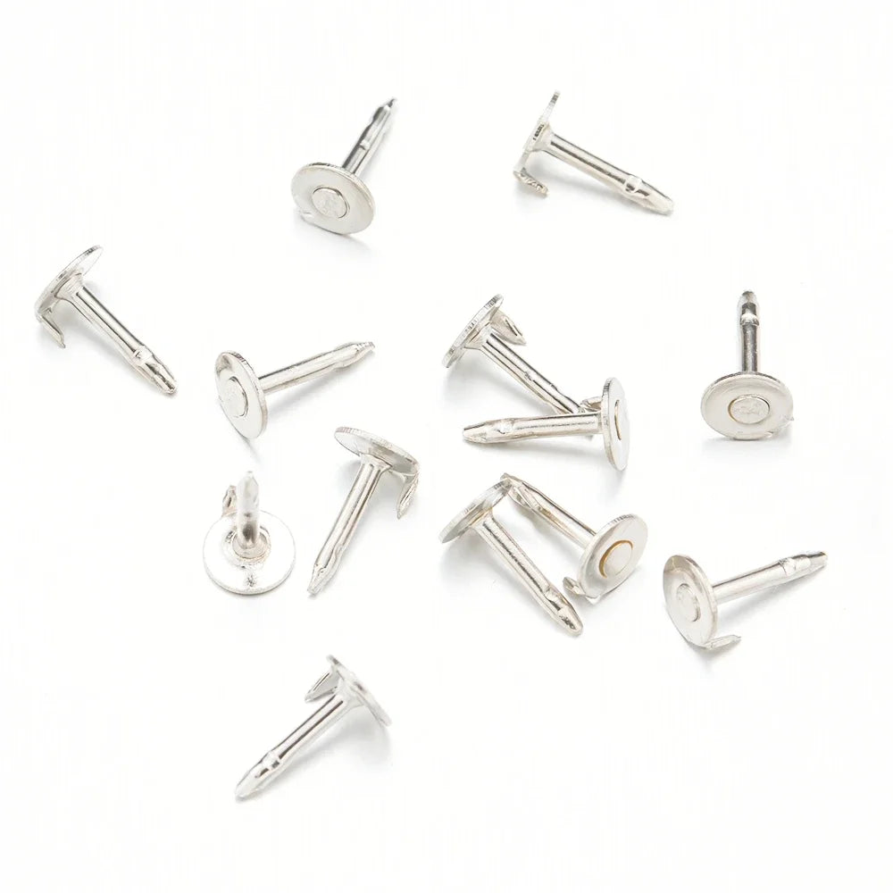 100pc Metal Locking Pin Back Brooch Badge Holder