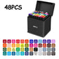 24/48/80/120/168/262 Colors Professional Drawing Markers Dual Tip Permanent