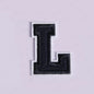 Navy Blue Letter Iron On Patch Applique