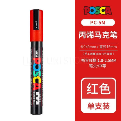 Uni Posca Full Marker PC-1M 3M 5M Multi-Colours Acrylic