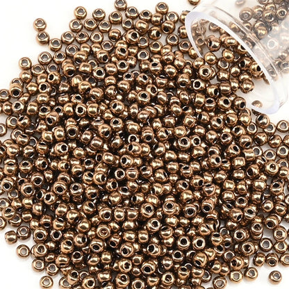12Grams/Tube 2mm Metallic Seed Beads Japanese Round Glass Seedbeads 1200pcs