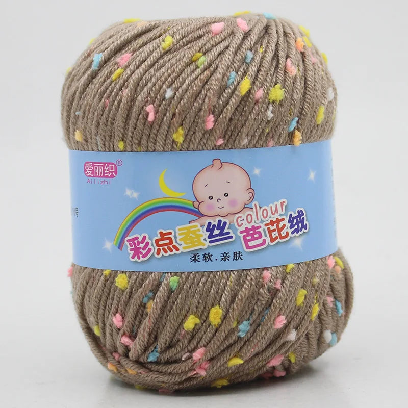 High Quality Wool Thread Eco-dyed Needlework Baby Cotton Cashmere Yarn