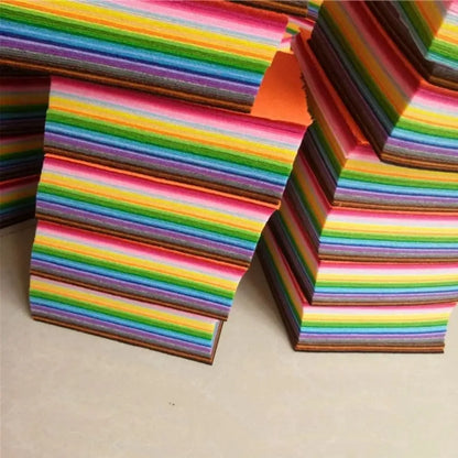 40Pcs Colorful Felt Fabric Sheet Squares 1mm Thick