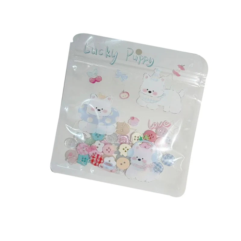40PCS Cream Color Button