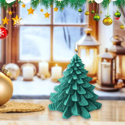 Christmas Tree Candle Mold 3D