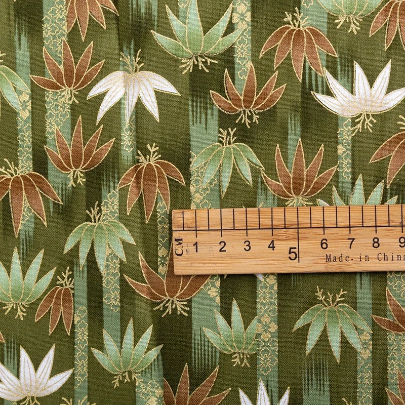 50x145cm Japanese Kimono Bronzed Fabric