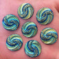 New 20pcs 20mm AB Resin Round FlatBack Rhinestone