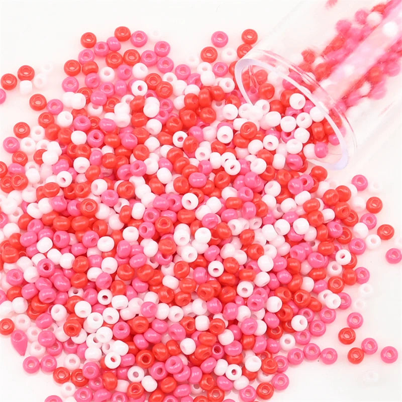 12Grams/Tube 2mm Metallic Seed Beads Japanese Round Glass Seedbeads 1200pcs