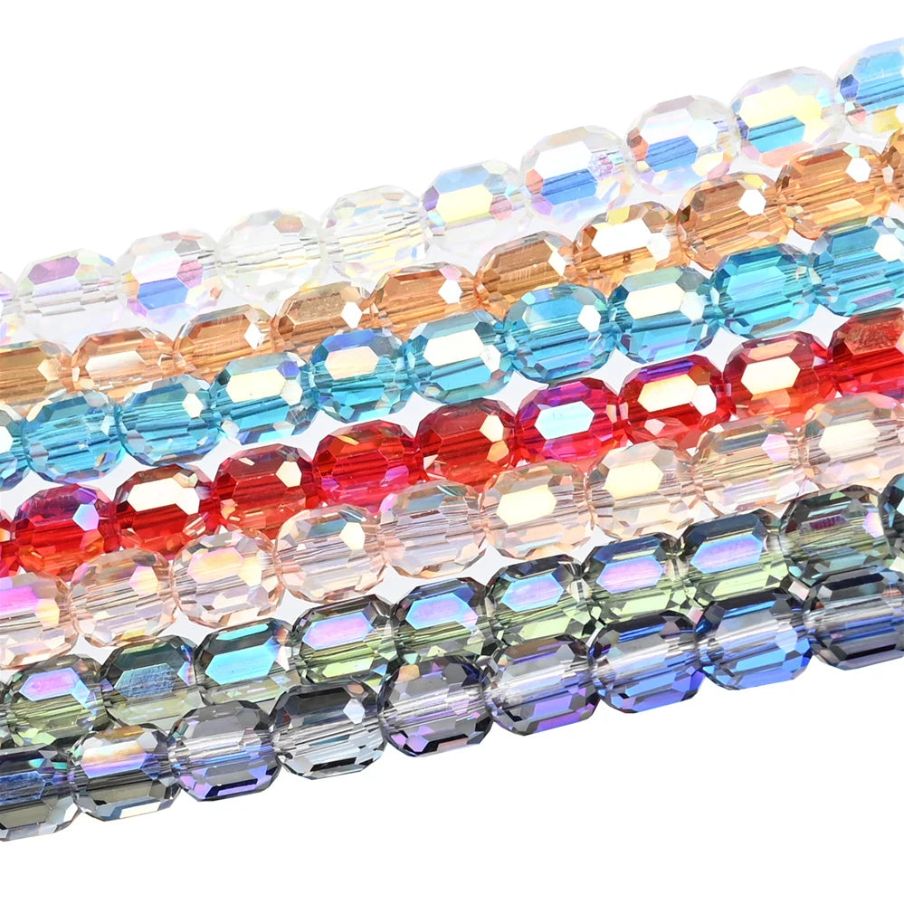 9mm Austria Crystal Beads Faceted Round Barrel Loose Spacer Beads