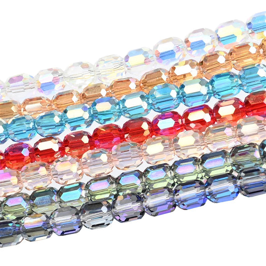 9mm Austria Crystal Beads Faceted Round Barrel Loose Spacer Beads