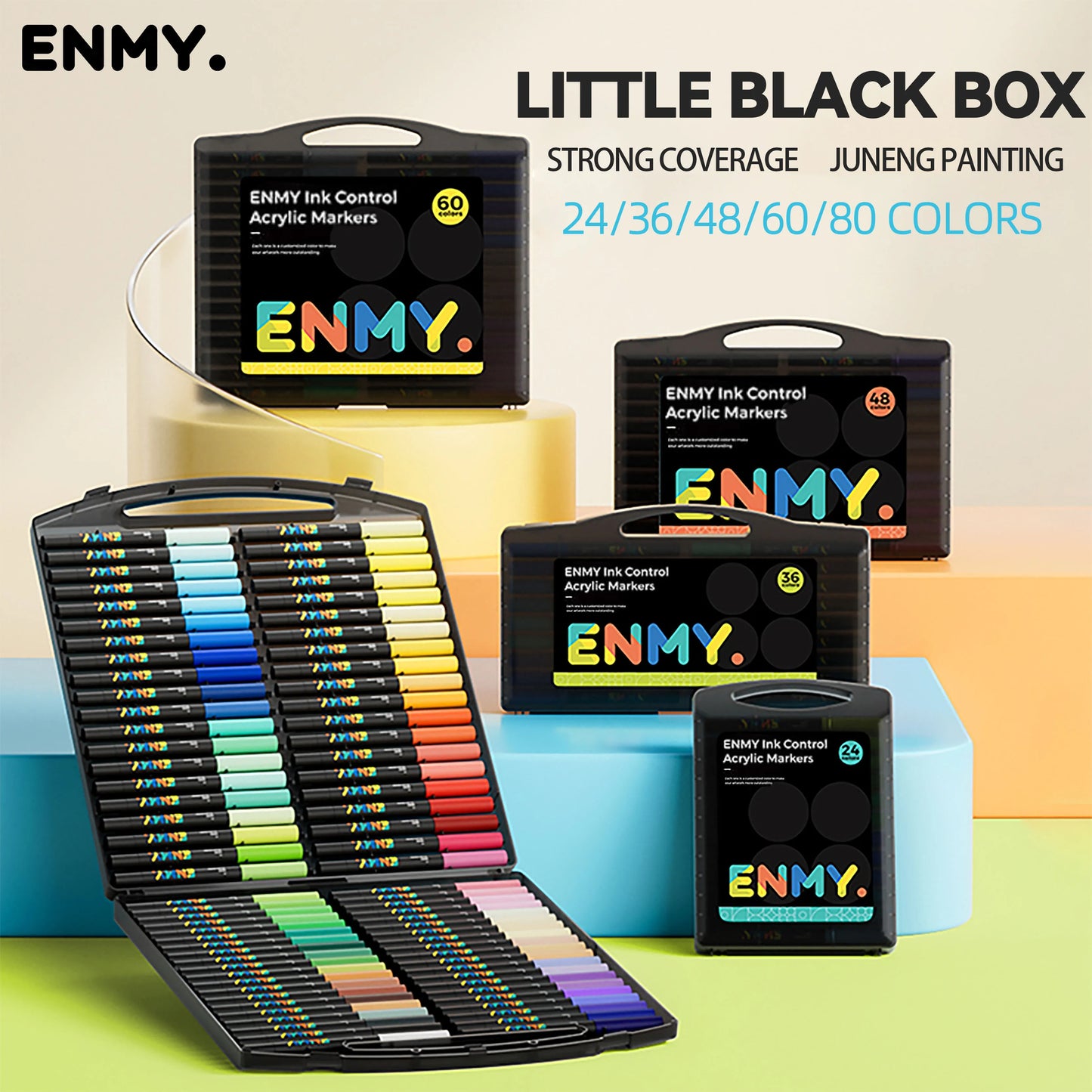 ENMY Acrylic Paint Markers Pen Soft Head Direct Liquid