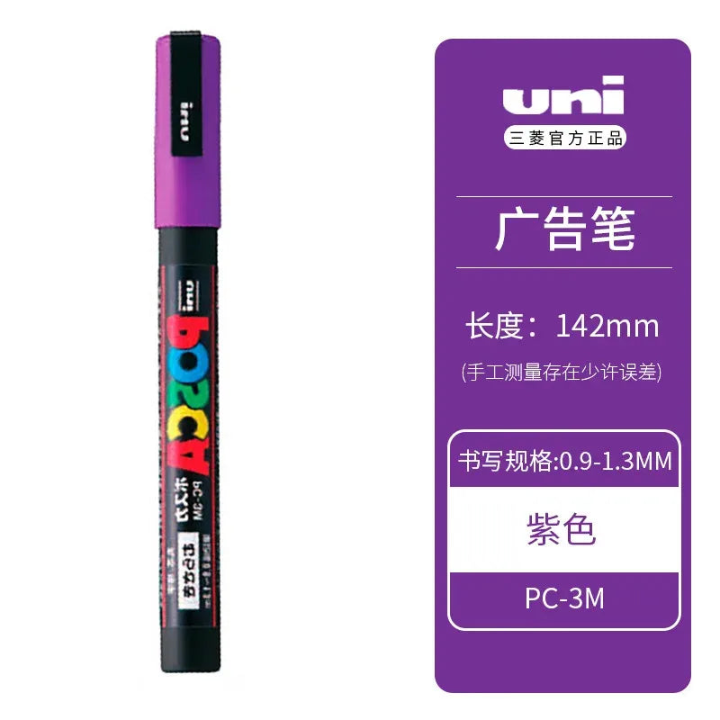 Uni Posca Full Marker PC-1M 3M 5M Multi-Colours Acrylic