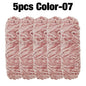 5 Rolls 100g Each Roll Premium Velvet Chenille Yarn