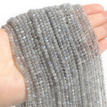 Wholesale Faceted Natural Stone Beads Faceted Amazonite Aquamarine Opal Labradorite