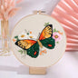 Embroidery Kit Butterfly Printed Pattern for Beginner