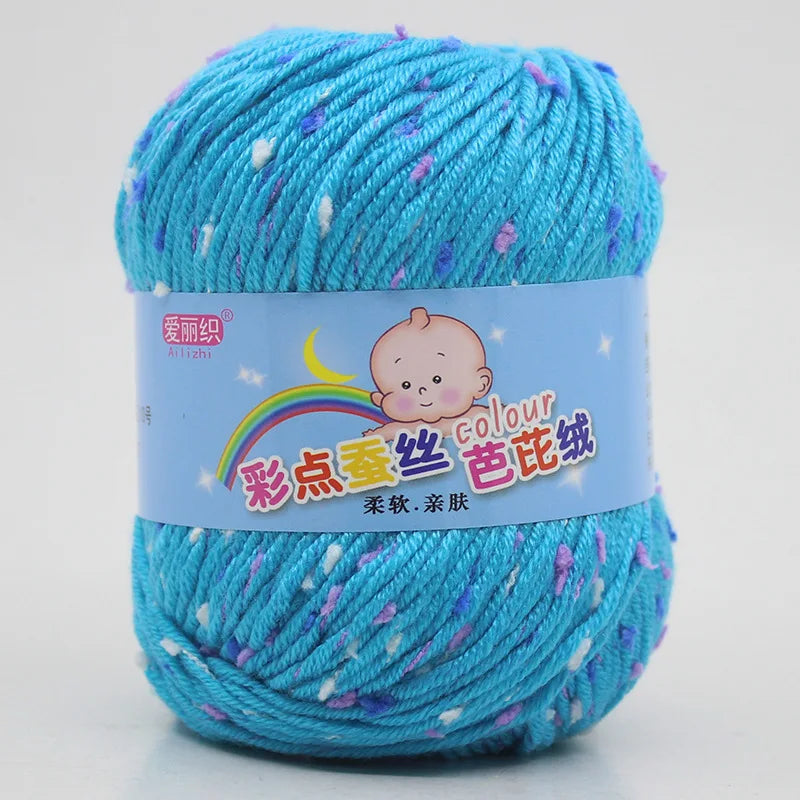 High Quality Wool Thread Eco-dyed Needlework Baby Cotton Cashmere Yarn