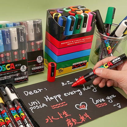 Uni Posca Full Marker PC-1M 3M 5M Multi-Colours Acrylic