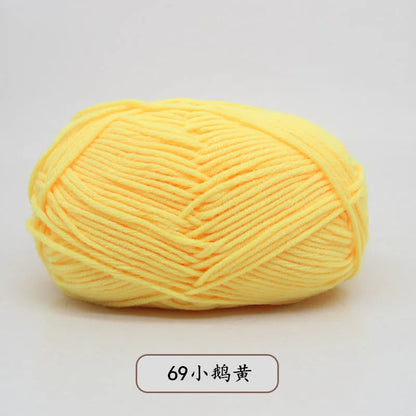 40-50g/Set 4ply Milk Cotton(80%) Knitting Yarn