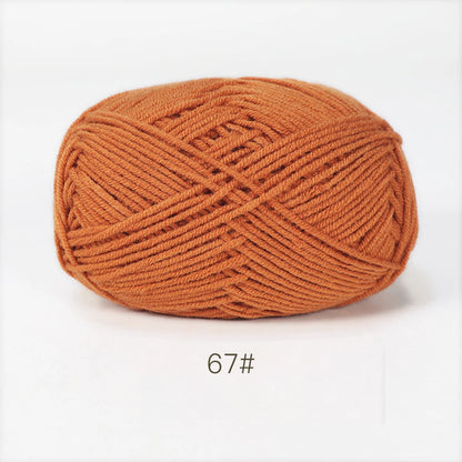 A1-a 50g/Set Soft Milk Cotton Yarn for Crochet Threads for Knitting