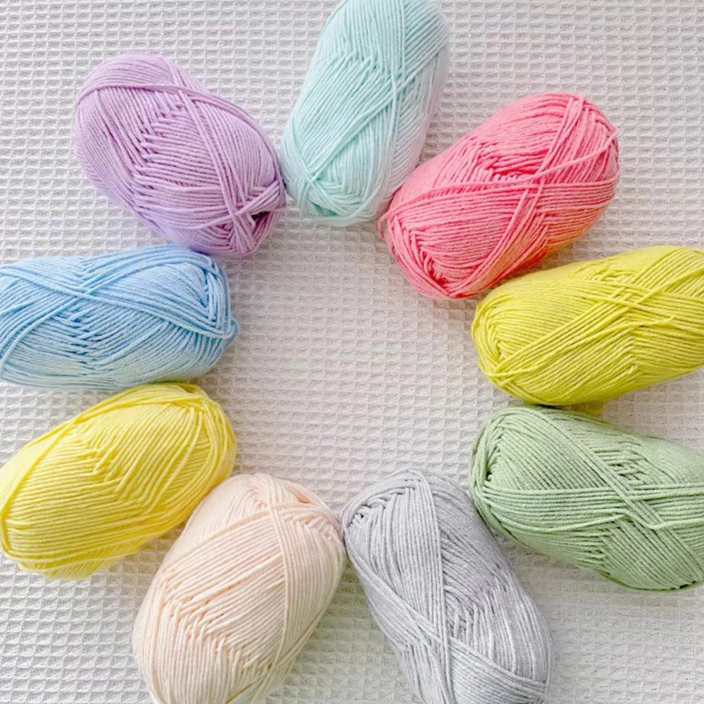 A1-a 50g/Set Soft Milk Cotton Yarn for Crochet Threads for Knitting