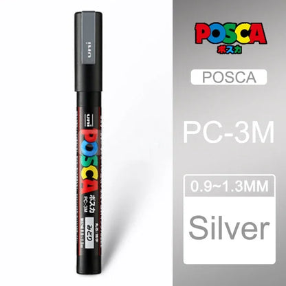UNI POSCA Markers Set PC-1M/3M/5M Permanent Acrylic Paint Pen Quick Dry