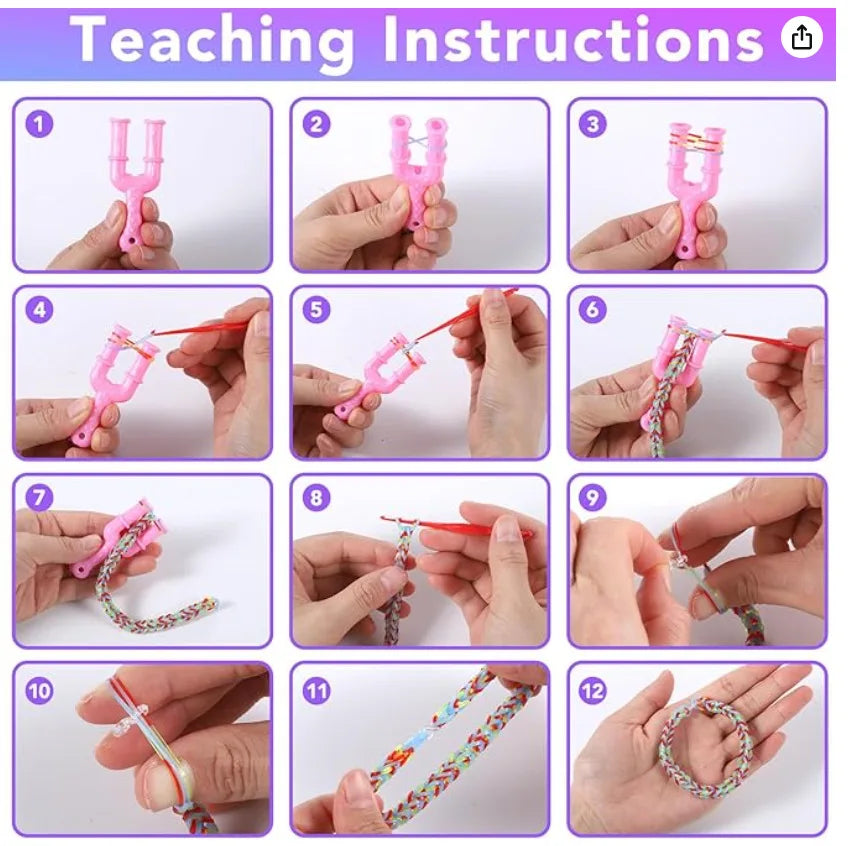 Boxed! DIY Handmade Rubber Bands Loom Weaving