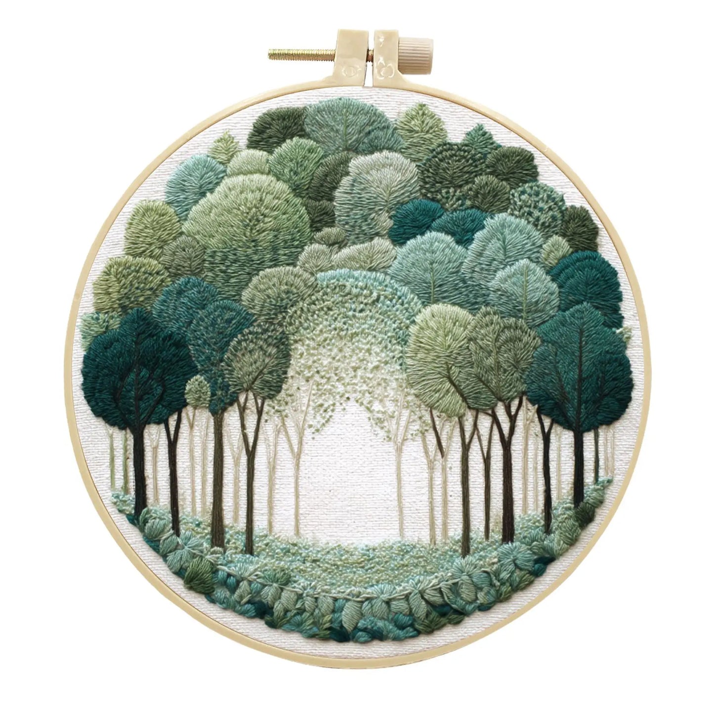 Nature Scenery Embroidery Kit for Beginners with Pattern Needlepoint