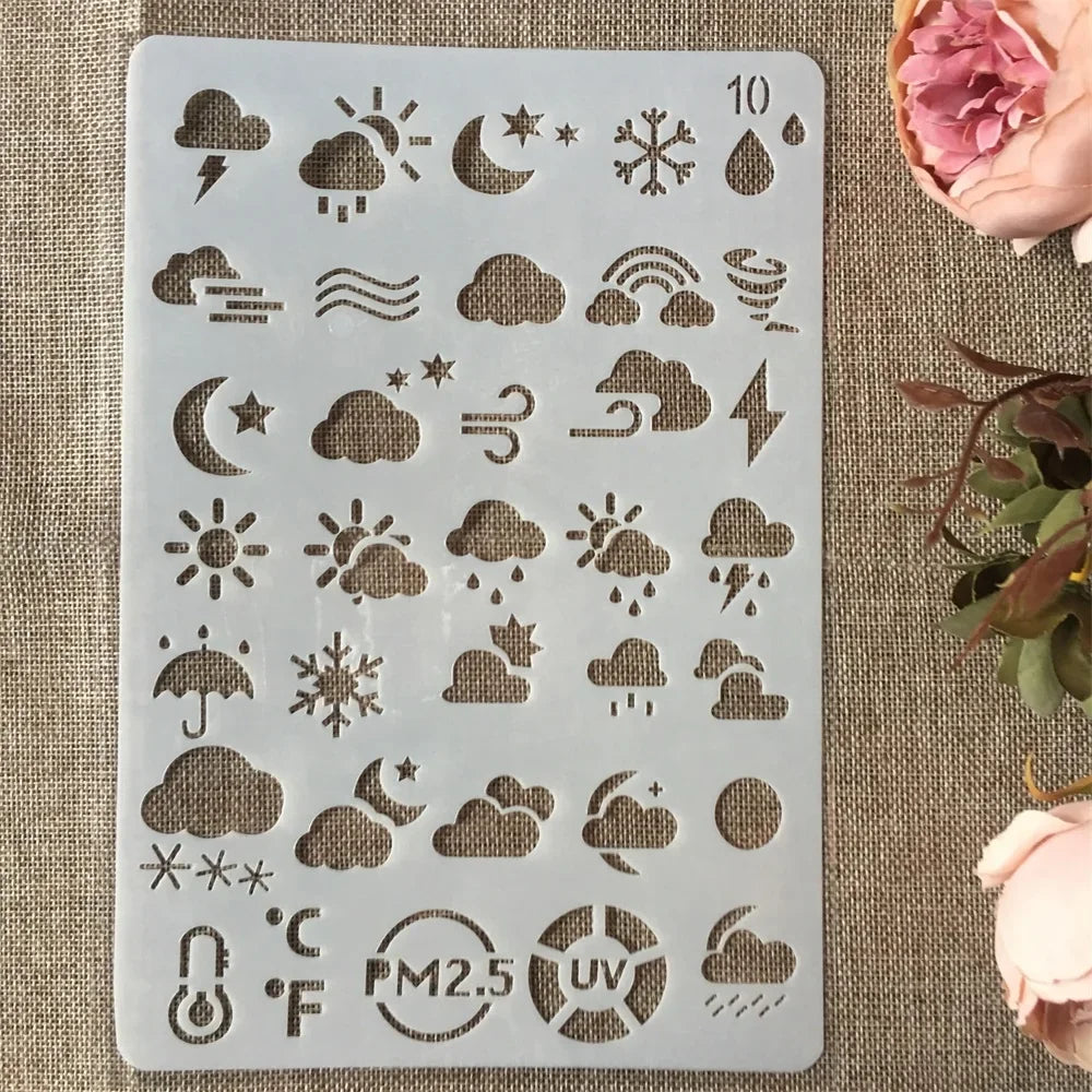 Heart Line Music Bear DIY Craft Layering Stencils