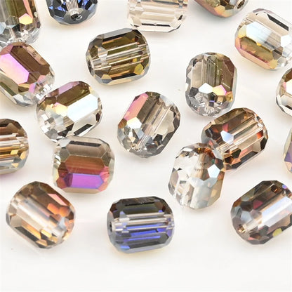 9mm Austria Crystal Beads Faceted Round Barrel Loose Spacer Beads