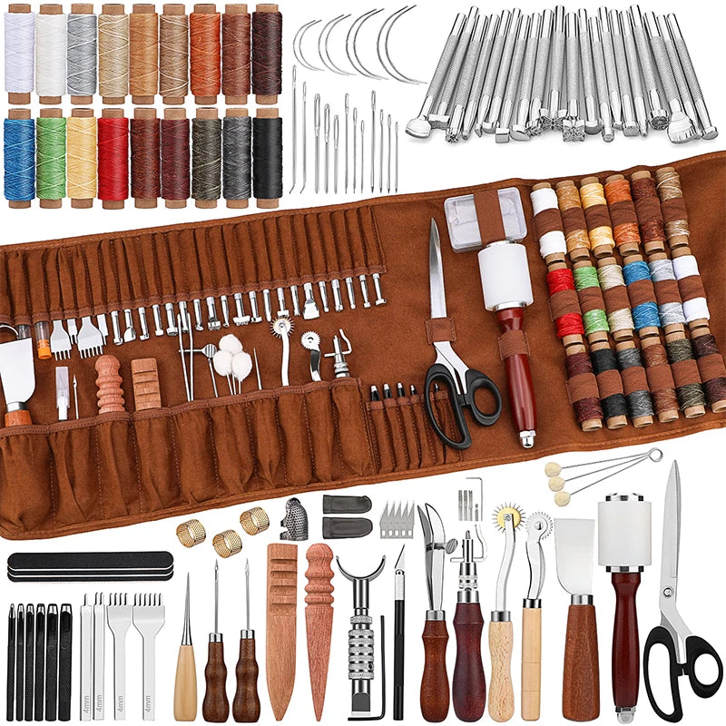 KRABALL Leather Working Kit Craft Tools Supplies