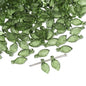 50/100Pcs Acrylic Green Leaf Spacer Charms Beads