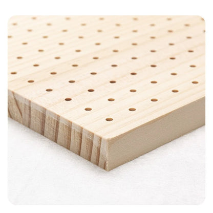 Wooden Crochet Blocking Board with Grid Lines and Stainless Steel Pins for Granny Squares Knitting Projects DIY Craft Gift