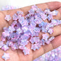 New 30pcs 8mm Five-pointed Star Matte Glass Beads Loose Spacer Beads