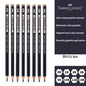 8 Pcs Faber-Castell Graphite Pitt Matt Pencil Set HB, 2B, 4B, 6B, 8B, 10B, 12B, 14B Sketching Drawing Artists’ Quality