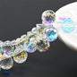 Austria AB Color Crystal Strawberry Beads 10*8mm Shiny Faceted Glass Beads