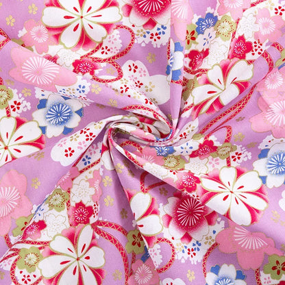 50x145cm Japanese Kimono Bronzed Fabric