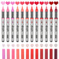 Acrylic Paint Markers ,12 pcs Brush Tip Paint Pens Set with 9 Professional Color