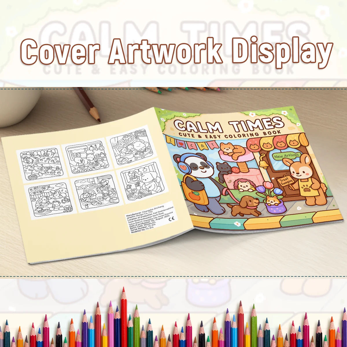 CALM TIMES Bold-easy Patterns Coloring Book
