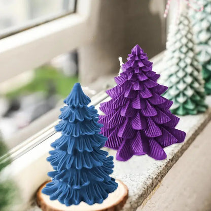 Christmas Tree Candle Mold 3D