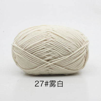 40-50g/Set 4ply Milk Cotton(80%) Knitting Yarn
