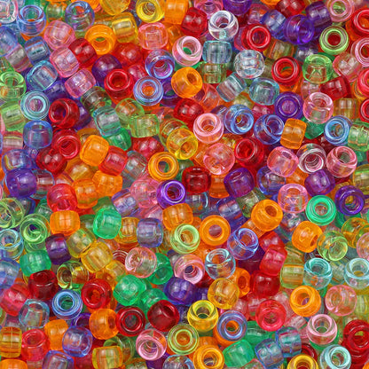 200-1200Pcs multi-colored Large Hole Pony Beads