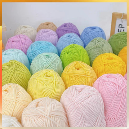 A1-a 50g/Set Soft Milk Cotton Yarn for Crochet Threads for Knitting