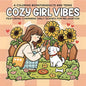 COZY GIRL VIBES Bold-easy Patterns Coloring Book
