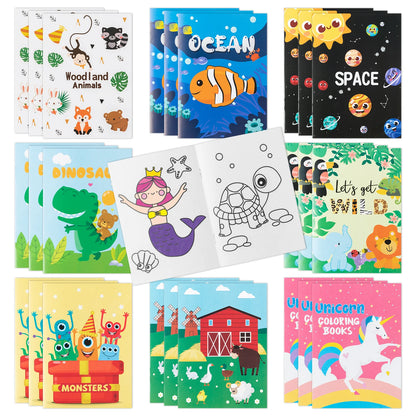 24PCS Mix Styles Coloring Books  Creative Painting Kits